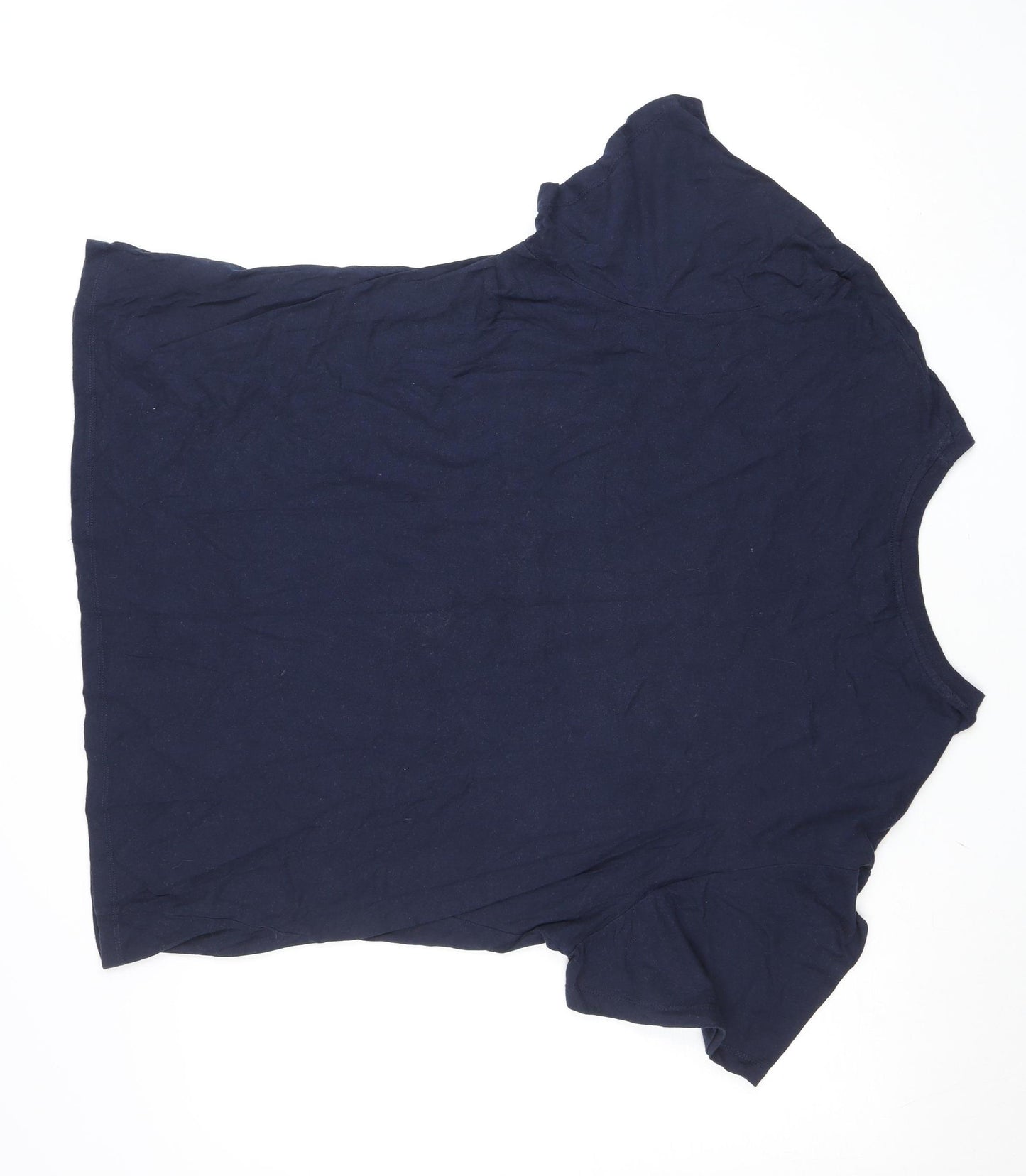 Primark Womens Blue 3XL Basic Paris Print Cotton T-Shirt