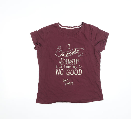 George Women’s Harry Potter Burgundy Short Sleeve T-Shirt Size 12