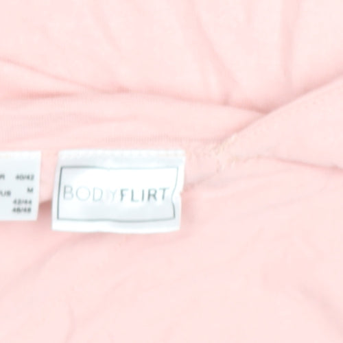 Bodyflirt Women's Pink 3/4 Sleeve Off Shoulder Wrap Blouse Size 12