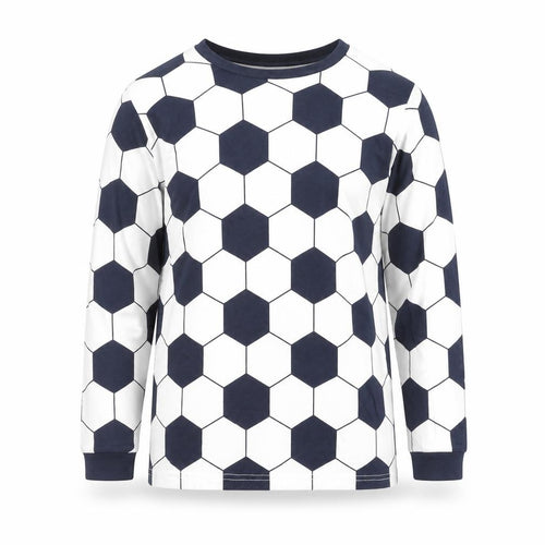 Marks and Spencer Boys Black & White Long Sleeve Cotton Sports T-Shirt 13-14 Yrs