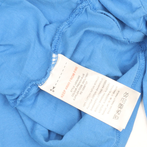 Lyle & Scott Boys Blue Long Sleeve Cotton Logo T-Shirt Size 10 Years