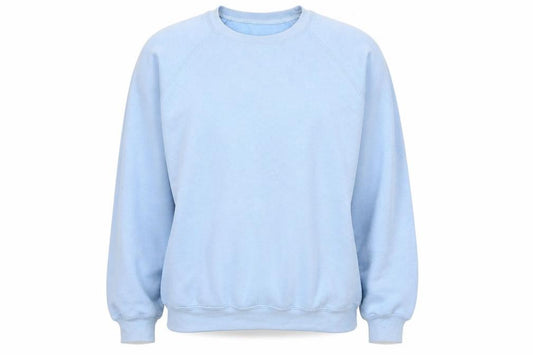 Front view of Sportex women’s blue pullover sweatshirt m cotton blend classic fit