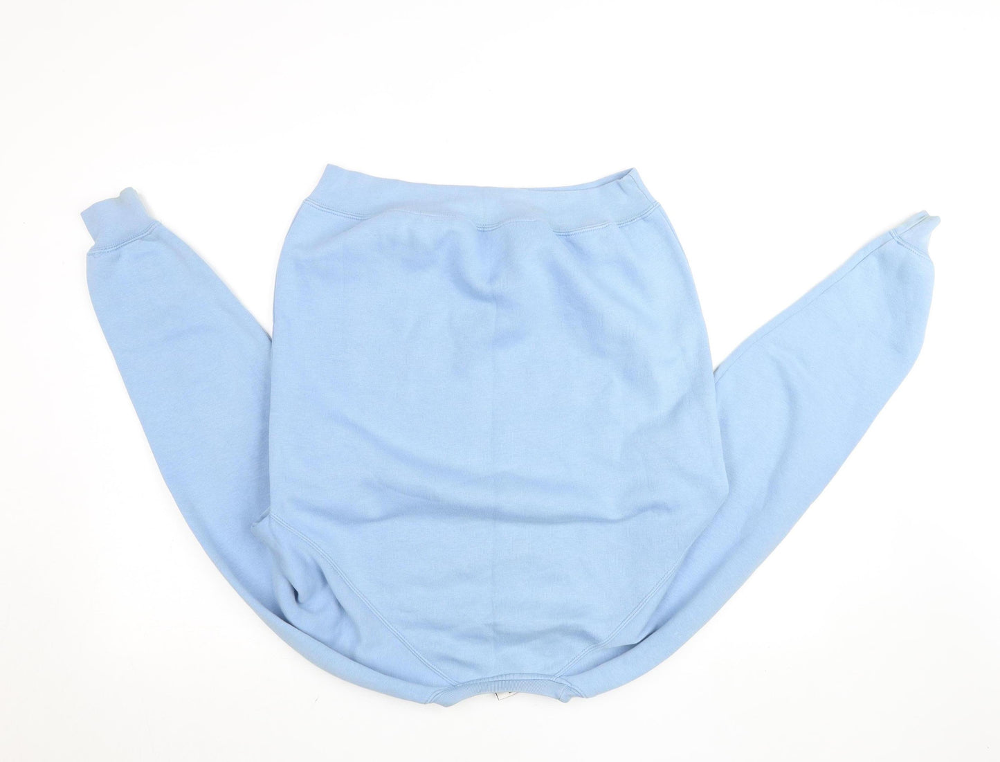Sportex Womens Blue Pullover Sweatshirt M Cotton Blend Classic Fit