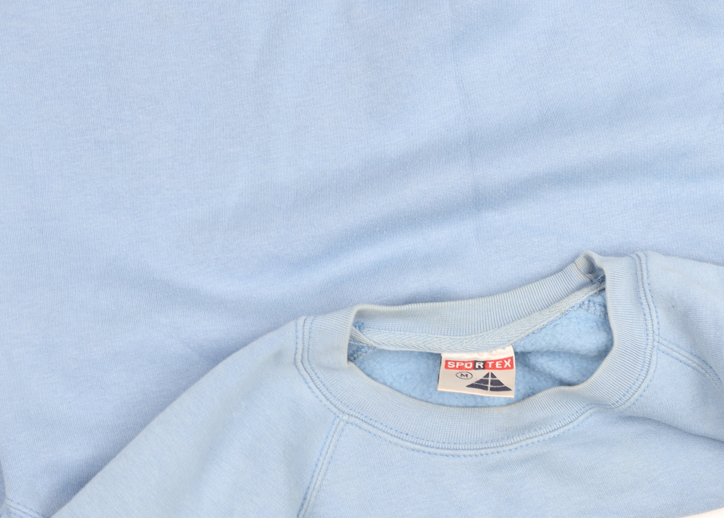 Sportex Womens Blue Pullover Sweatshirt M Cotton Blend Classic Fit