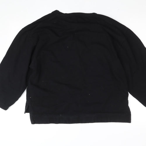 Patternity x John Lewis Black Cotton Blend Women's L Sweatshirt