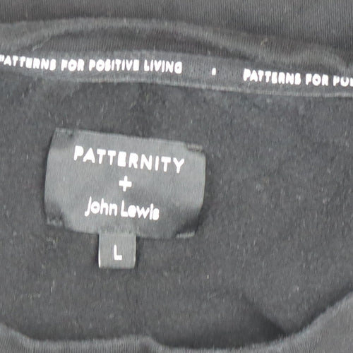 Patternity x John Lewis Black Cotton Blend Women's L Sweatshirt