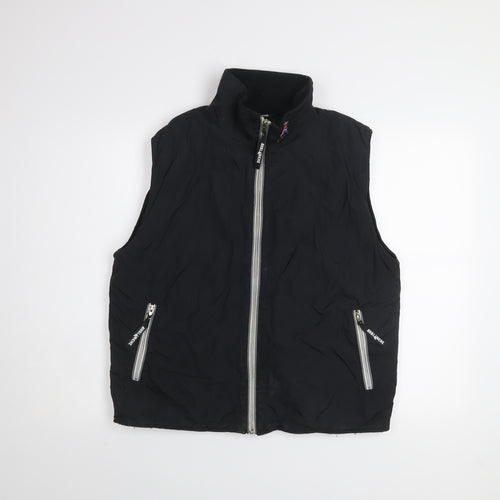 Avalanche Men's Black Nylon Ski Waistcoat Bodywarmer Size S