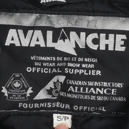 Avalanche Men's Black Nylon Ski Waistcoat Bodywarmer Size S