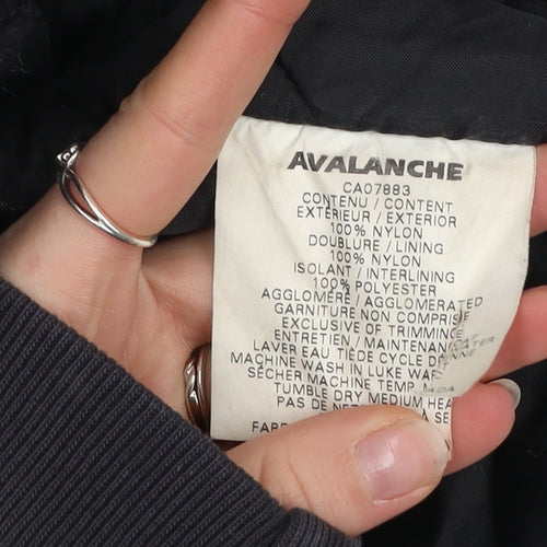Avalanche Men's Black Nylon Ski Waistcoat Bodywarmer Size S
