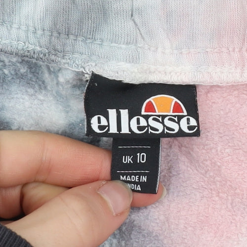 Ellesse Women’s Multicoloured Tie Dye Jogger Trousers UK 10 Cotton