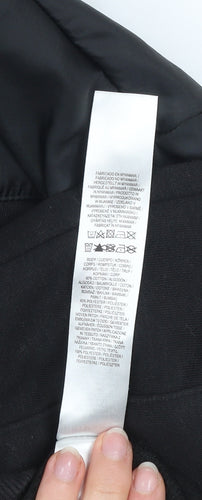 Primark Boys Black 10-11 Years Pullover Hoodie with Zip Pocket