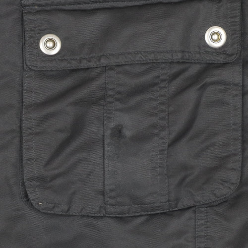 Next Women's Black Parka Coat Size 18 Faux Fur Hooded Winter Jacket