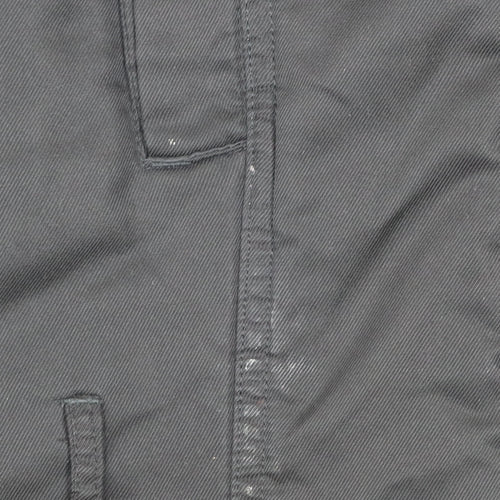 Next Women's Black Parka Coat Size 18 Faux Fur Hooded Winter Jacket