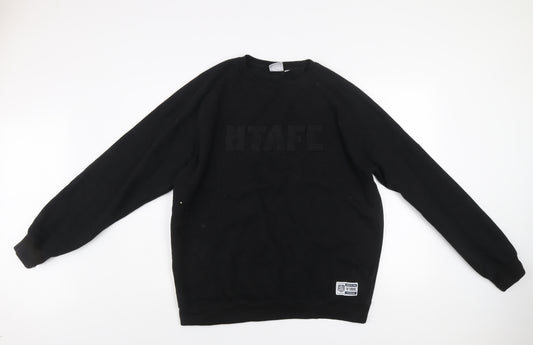Huddersfield Town Men’s Black XL Pullover Sweatshirt Fleece