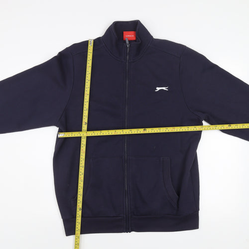 Slazenger Men's Navy Blue Medium Track Jacket Full Zip Activewear