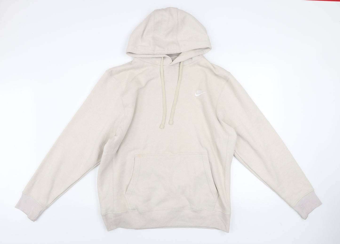 Nike Men's Beige XL Pullover Hoodie Sweatshirt