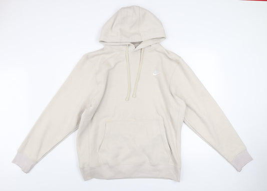 Nike Men's Beige XL Pullover Hoodie Sweatshirt