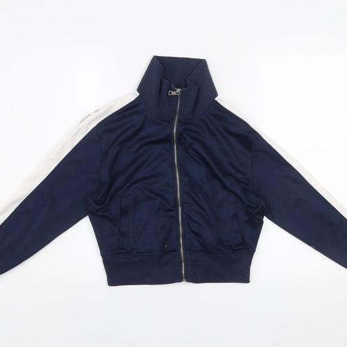 Abercrombie & Fitch Men's Blue XS Track Jacket Full Zip Cotton Blend