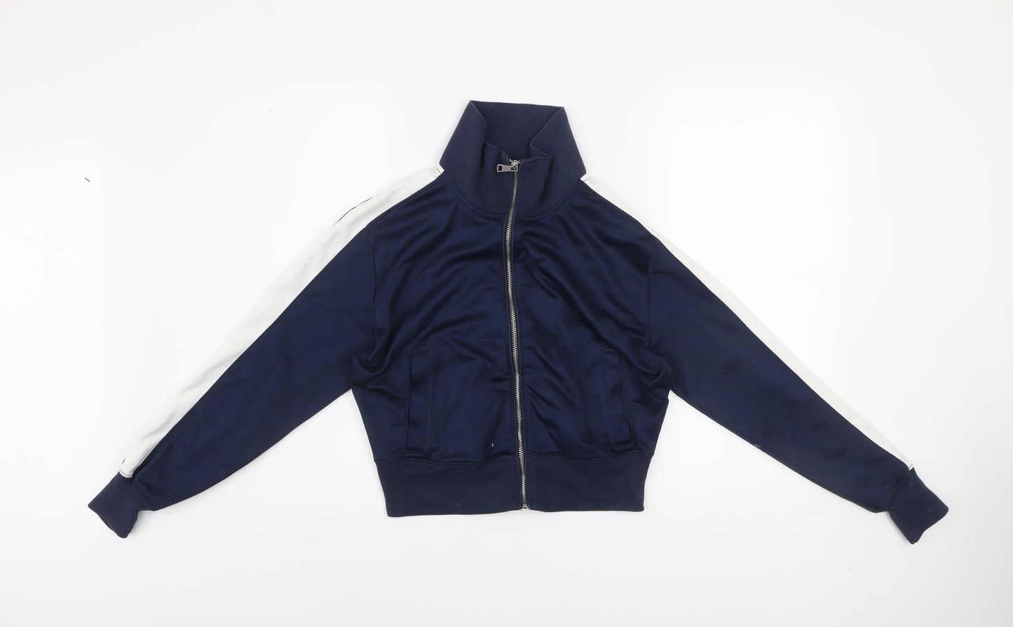 Abercrombie & Fitch Men's Blue XS Track Jacket Full Zip Cotton Blend