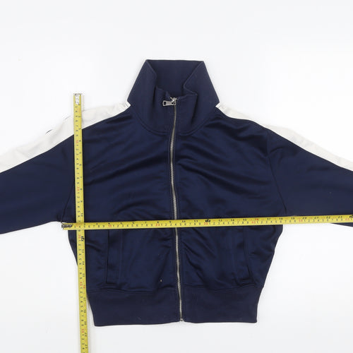 Abercrombie & Fitch Men's Blue XS Track Jacket Full Zip Cotton Blend