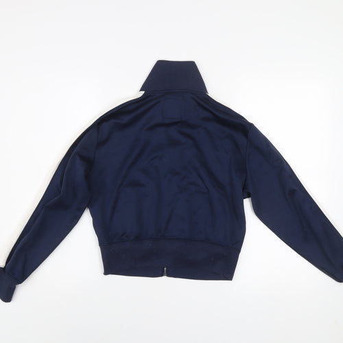 Abercrombie & Fitch Men's Blue XS Track Jacket Full Zip Cotton Blend