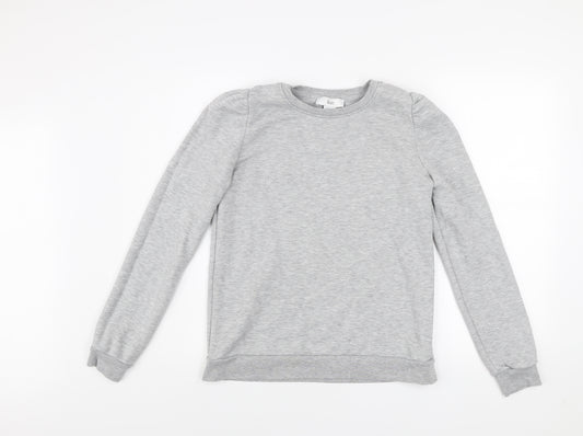 Et Women Grey Size 10 Pullover Sweatshirt Casual Lightweight