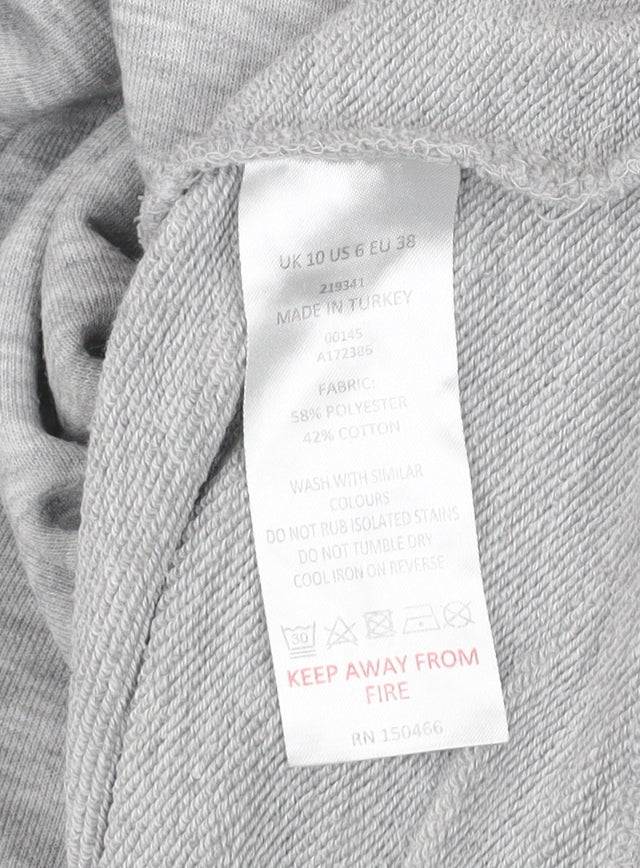 Et Women Grey Size 10 Pullover Sweatshirt Casual Lightweight