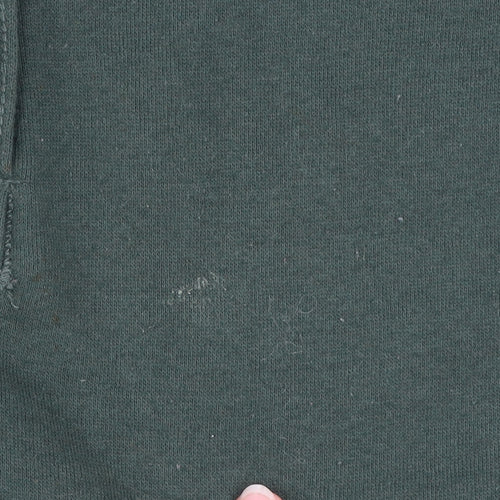 Clockhouse Men's Green Henley Hoodie Size S Casual Fleece Sweatshirt