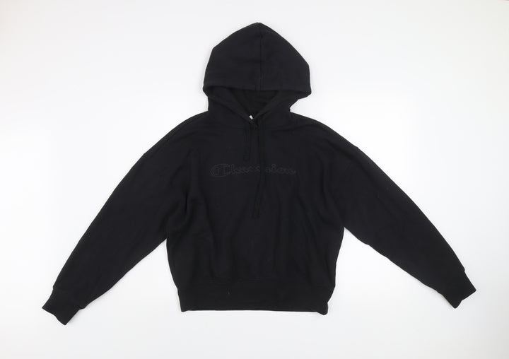 Champion Women's Black Medium Pullover Hoodie Sweatshirt