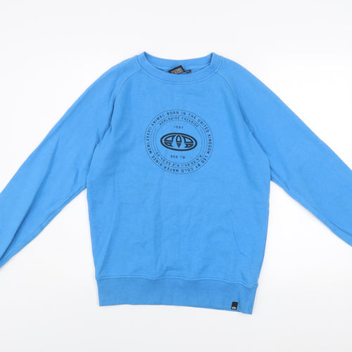 Animal Boys Blue Crew Neck Pullover Sweatshirt 13-14 Years