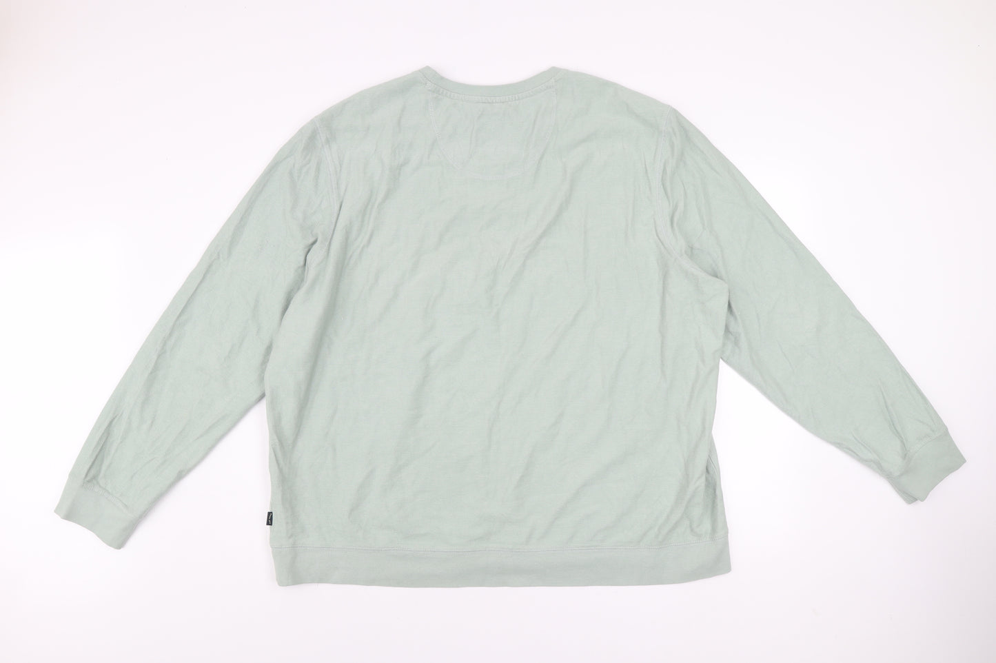 Fat Face Mens Green 3XL Striped Crew Neck Cotton Sweatshirt