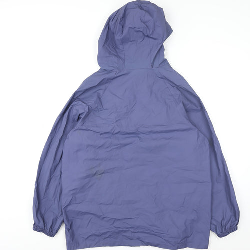 Columbia Blue Waterproof Hooded Rain Jacket Unisex M