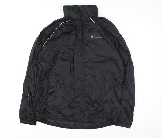 Mountain Warehouse Men's Black XS Windbreaker Lightweight Jacket
