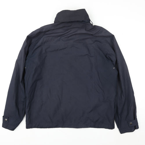 Skopes Men's Blue L Regular Mid-Length Water Resistant Jacket