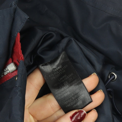 Skopes Men's Blue L Regular Mid-Length Water Resistant Jacket