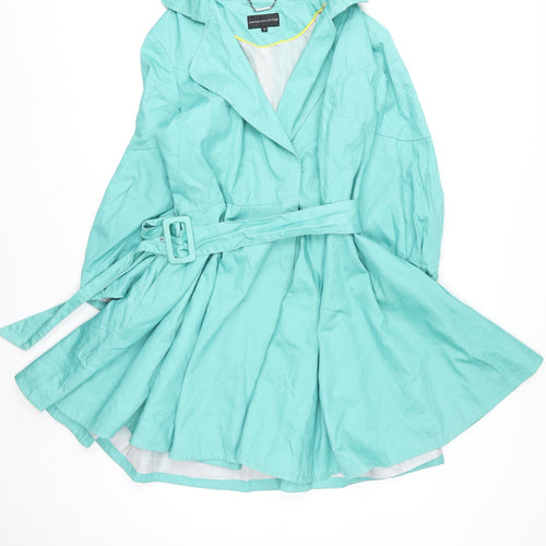 Marks and Spencer Women’s Green Belted Trench Coat Size 18