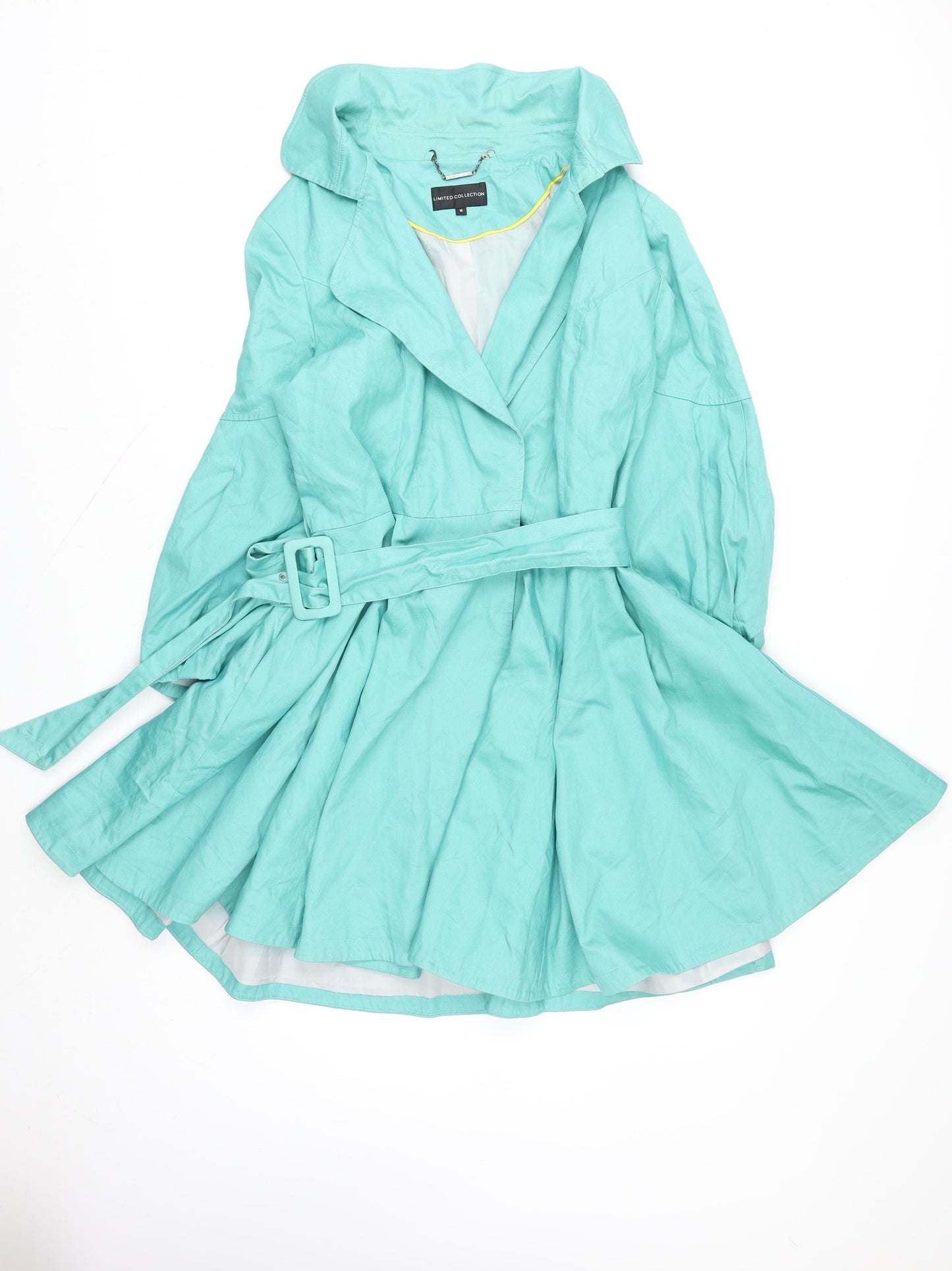 Marks and Spencer Women’s Green Belted Trench Coat Size 18