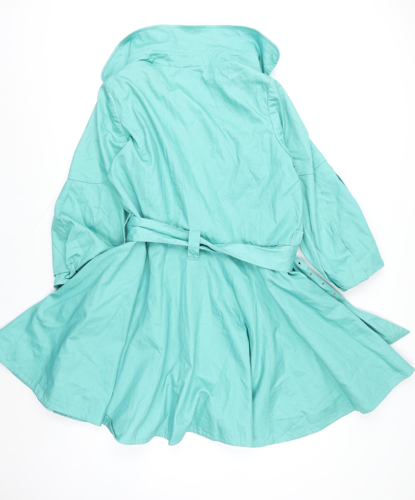 Marks and Spencer Women’s Green Belted Trench Coat Size 18