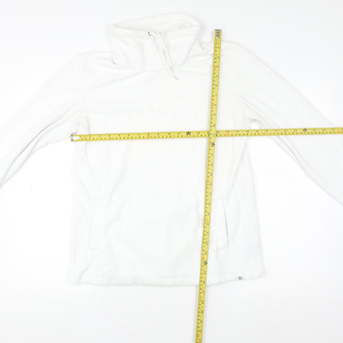 TOG24 Women White Size 10 Fleece Pullover Hoodie Sweatshirt