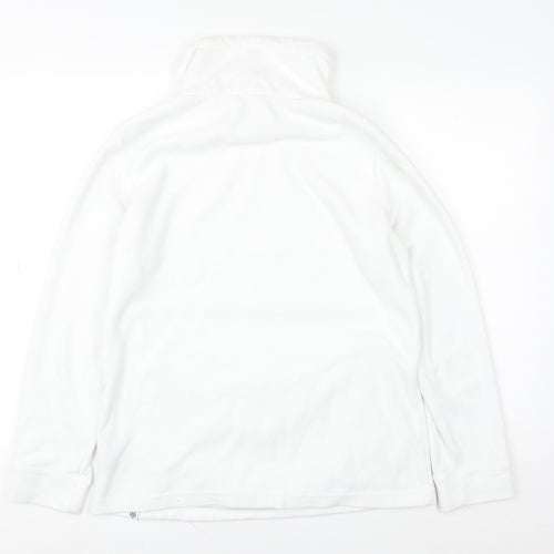 TOG24 Women White Size 10 Fleece Pullover Hoodie Sweatshirt