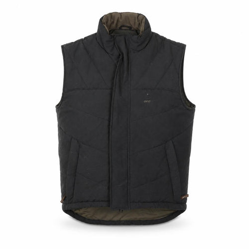 Geologic Men's Black Padded Bodywarmer Waistcoat M Outdoor Zip Vest
