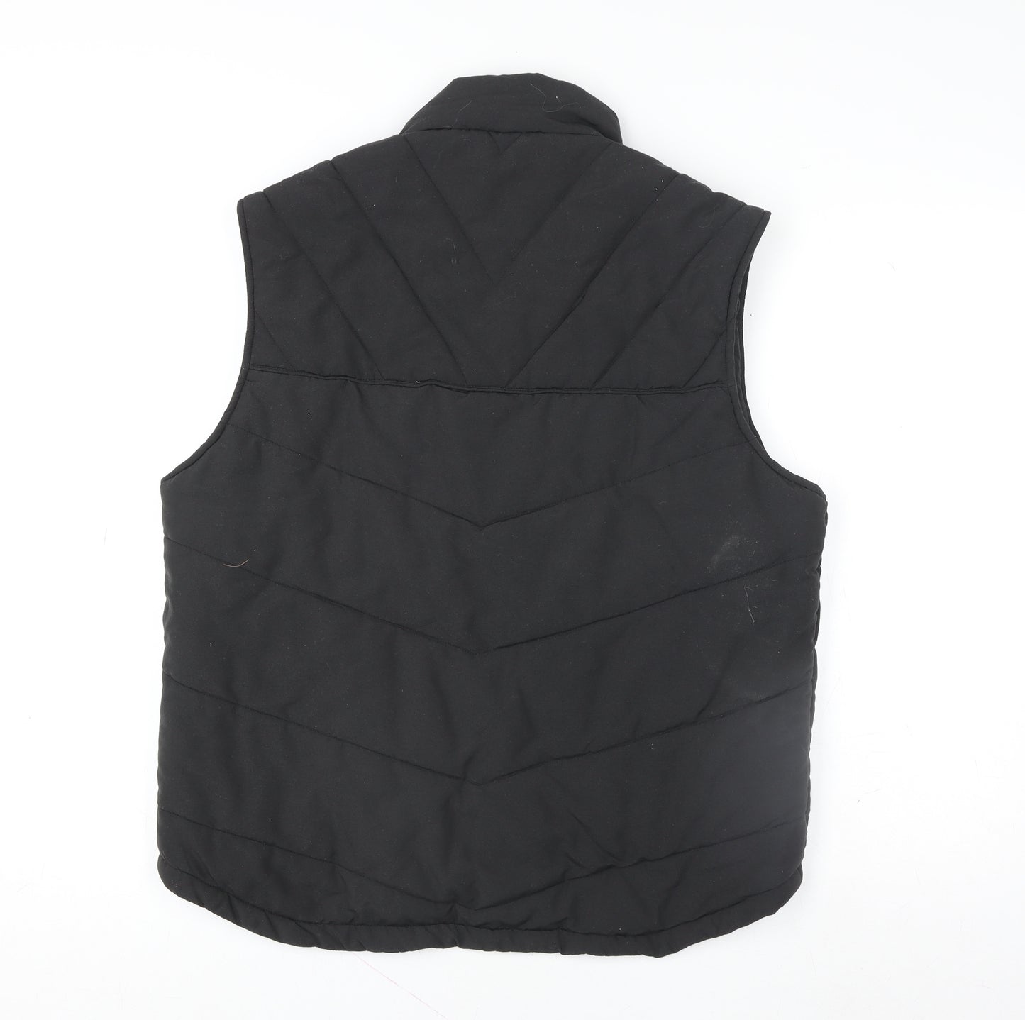 Geologic Men's Black Padded Bodywarmer Waistcoat M Outdoor Zip Vest