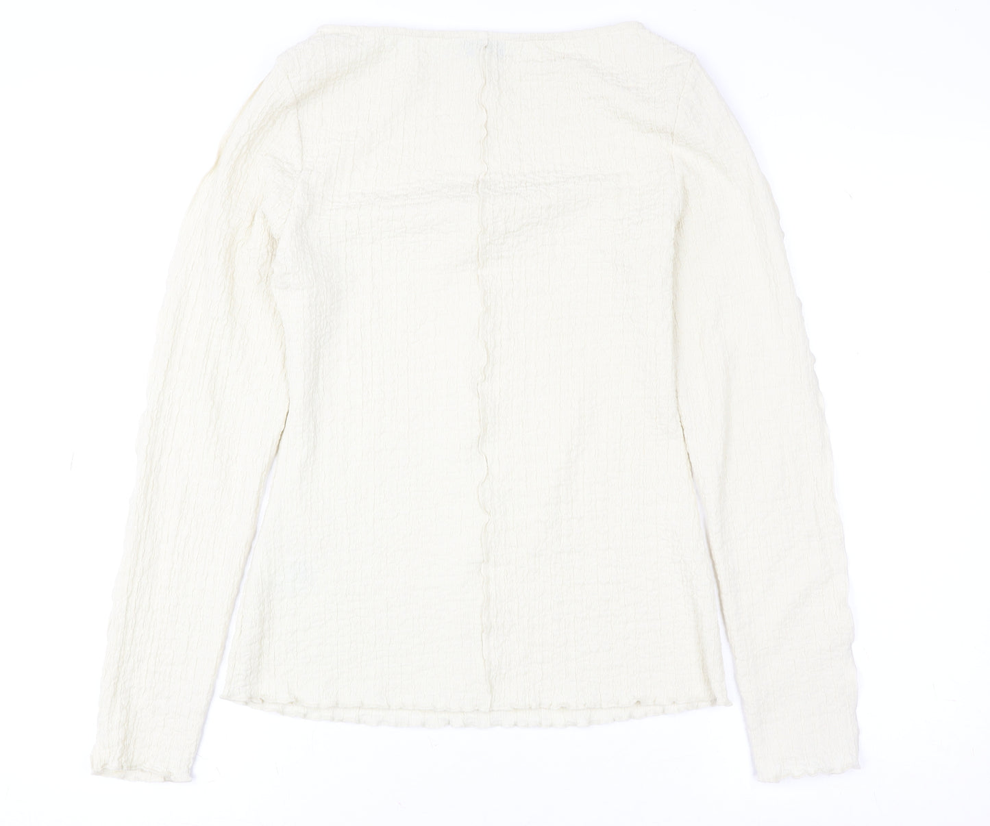 Marks and Spencer Women’s Ivory Long Sleeve Stretch Blouse Size 10
