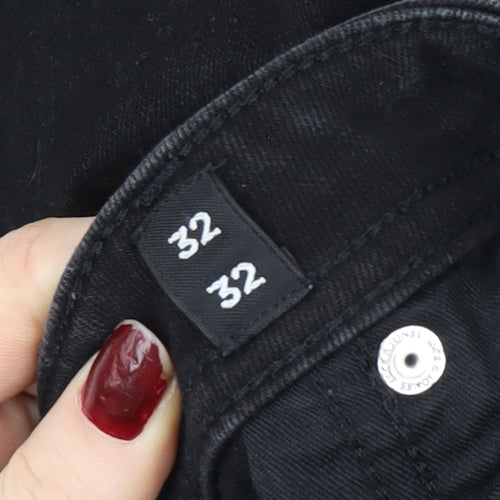 Jack & Jones Men's Black Slim Fit Denim Jeans 32x32