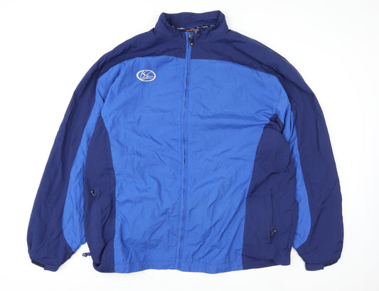 ISC Sports Men’s Blue 3XL Windbreaker Jacket Lightweight Full Zip