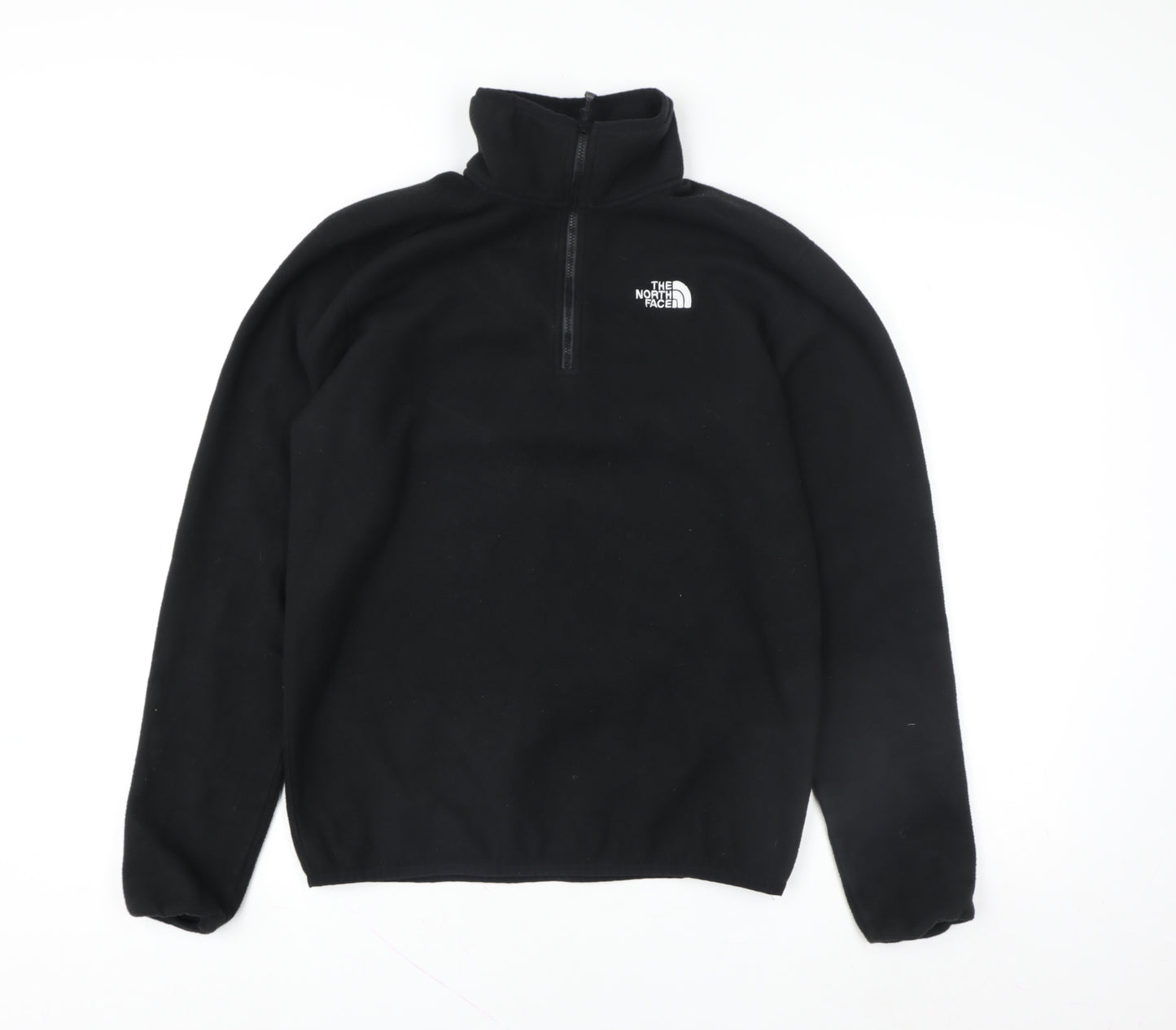 The North Face Men Black 1/4 Zip Fleece Pullover Sweatshirt S