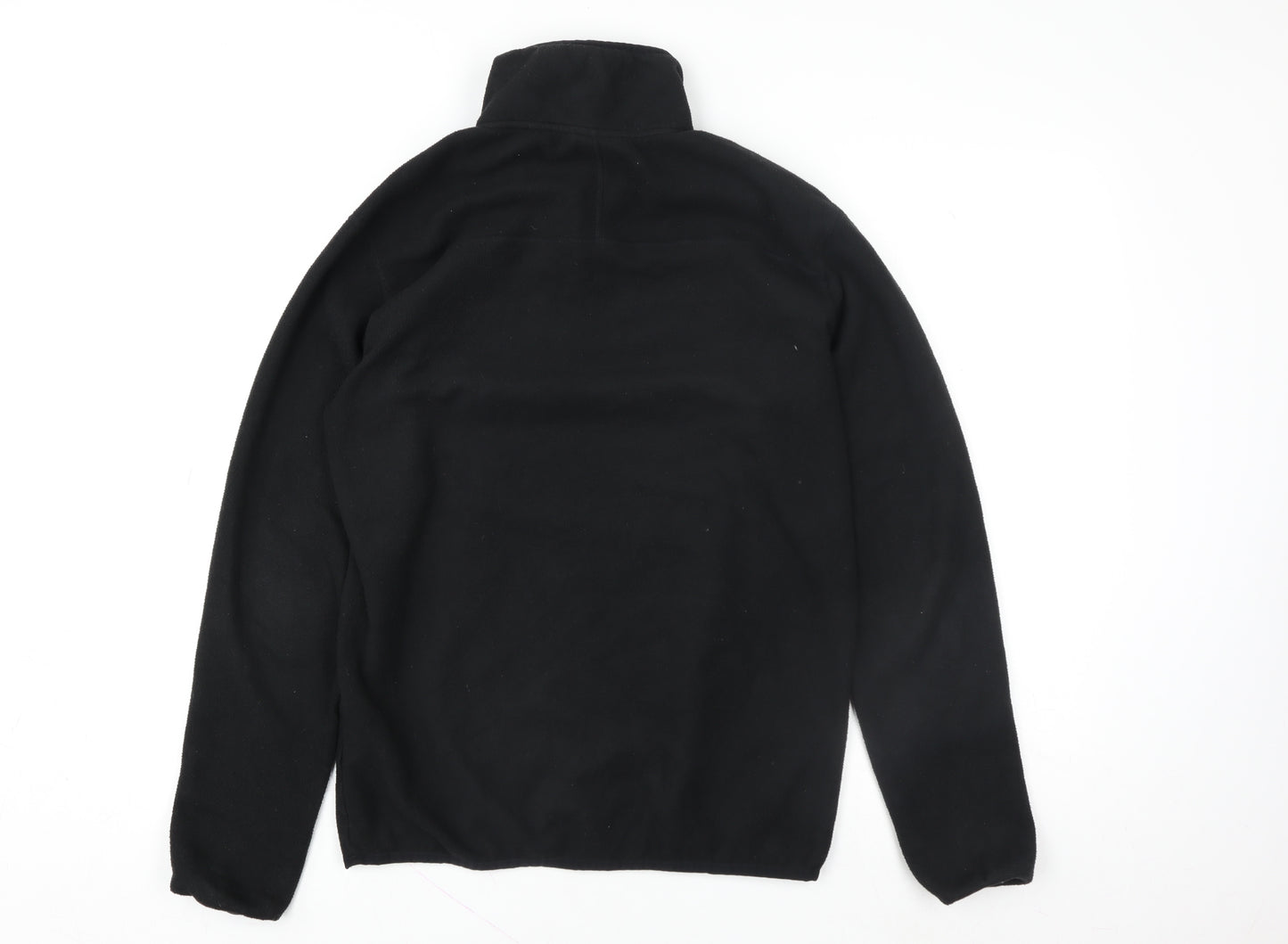 The North Face Men Black 1/4 Zip Fleece Pullover Sweatshirt S