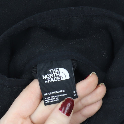 The North Face Men Black 1/4 Zip Fleece Pullover Sweatshirt S