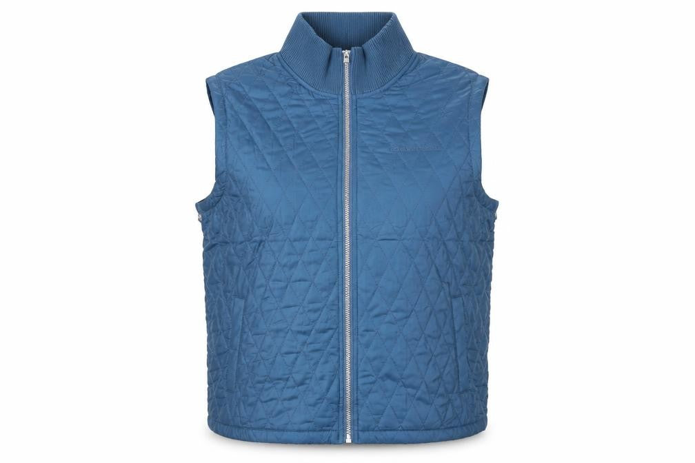 Calvin Klein Jeans Women's Blue Quilted Waistcoat XL Polyester Vest