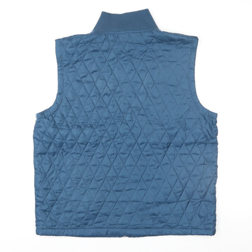 Calvin Klein Jeans Women's Blue Quilted Waistcoat XL Polyester Vest